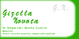 gizella novota business card